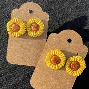 Sunflower earrings